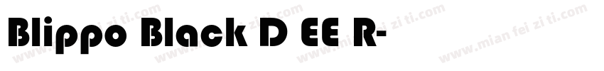 Blippo Black D EE R字体转换